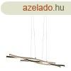 Design hanglamp zwart met zilver incl. LED dimbaar - Blaze