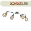Design mennyezeti lmpa fekete arannyal 4-lmps hosszks -