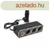 Szivargyjt eloszt 3-as 12/24V 60 Watt + USB 93916