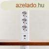 Motoros rejtett eloszt - fehr, 3 x 250 V + 2 x USB