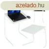 Laptop asztal sszecsukhat 52 x 40 cm fehr