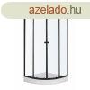Leo 80 Black ves zuhanykabin zuhanytlcval