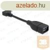 DELOCK kbel USB 2.0 Micro-B male 90 fokos to USB 2.0-A fema