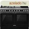 Smeg CPF120IGMPBL Portofino kombinlt tzhely fekete 120cm