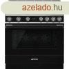 Smeg CPF9IPBL Portofino indukcis tzhely fekete 90cm