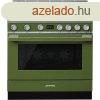 Smeg CPF9IPOG Portofino indukcis tzhely olivazld 90cm