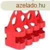 Bottle Carrier for 8 Bottles plastic red variant 16456