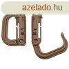 MFH Manyag MOLLE karabiner, prrifarkasbarna, 2 db