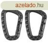 MFH Manyag karabiner, fekete, D 7 mm x 8,5 cm, 2 db
