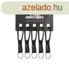 Tac Maven karabiner kulcstartval 6mm, fekete