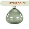 Kerek veg vza, jrahasznostott vegbl, 23 cm, zld - BUL