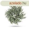 Karcsonyi dekorci - koszor - zld, havas - 27 cm