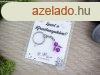 Leszel a Keresztanyukm lila angyal medlos kulcstart