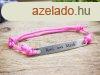 Mindig egyedi lapbettes rzsaszn microcord karkt