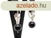 Flbeval goly turmalin fekete levl zras 10mm