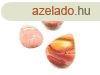 Felezett csepp Jspis polikrm 20-25x33-37x11-13mm