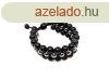 Onix matt hematit 3 soros goly karkt 8mm