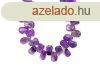 Ametiszt csepp keresztbe frt 17-18x12-13mm