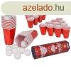 Beer Pong hatszglet manyag pohr szett labdkkal