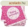 Szlinapi szalvta 16 darabos - 33 x 33 cm, pink