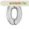 0 szm alak flia lufi, ezst, 80 cm