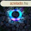 LED-es leszrhat szolr lmpa - kr alak - RGB sznes LED 