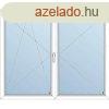 148x118 Manyag ktszrnyas ablak / NY-BNY / 3 rteg vegez