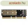AXAGON PCEM2-1U, PCIe x16/x8/x4 - M.2 NVMe M-key slot Adapte