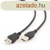 Kbel CABLEXPERT USB A-A 3m 2.0 hosszabbt HQ Black, aranyo