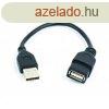 Kbel GEMBIRD USB A-A 15cm 2.0 hosszabbt HQ Black, aranyoz