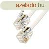 Telefoncsatlakoz kbel, 6P4C, dug-dug, 10m