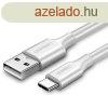 UGREEN USB-A to USB-C male/male cable 0,25m White