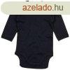 Babybugz Hossz ujj baba body - Fekete | 6-12  hnap