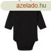 Babybugz Gyerek hossz ujj body Kimono - Fekete | 6-12  hn