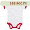 Babybugz Ktszn rvid ujj gyerek body - Fehr / piros | 6