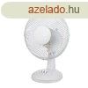 Asztali ventiltor, 22 cm tmr, fehr, 30 W, 2 sebessges,