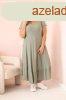 Viszkz oversize ruha rvid ujj s fodros, 21682-es modell,