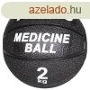 Fekete gumibl kszlt medicinlabda, slya 2 kg