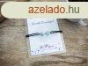 Szeretlek Keresztapa akvamarin angyal karkt