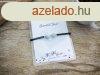 Szeretlek Tes akvamarin angyal karkt