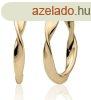 Sparkling Jewels Csavart flbeval aranyozott ezstbl EAG28