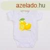 Baba body nyomtatssal New Baby Lemon - rvid ujj