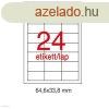Etikett A1263 33,8 x 64,6 mm 100 v LCA3131 Apli