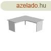 rasztal, sarokves, panellbbal F-121.S 80/80, mret:160/1