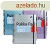 Spirlfzet, A4+, vonalas, 100 lap, PUKKA PAD "Metallic