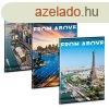 Ars Una Cities from above A/4 extra kapcsos fzet-vonalas