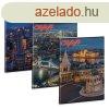 Ars Una City light A/4 extra kapcsos fzet-vonalas