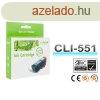 Canon -hoz, CLI-551XL C (cin) utngyrtott !CHIPES! tintapa