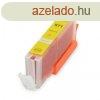 Canon -hoz, ? CLI-571XL Y (srga) CHIPES utngyrtott tintap