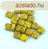 Tile gyngy - Jonquil Purple Bronze Luster - 6x6mm